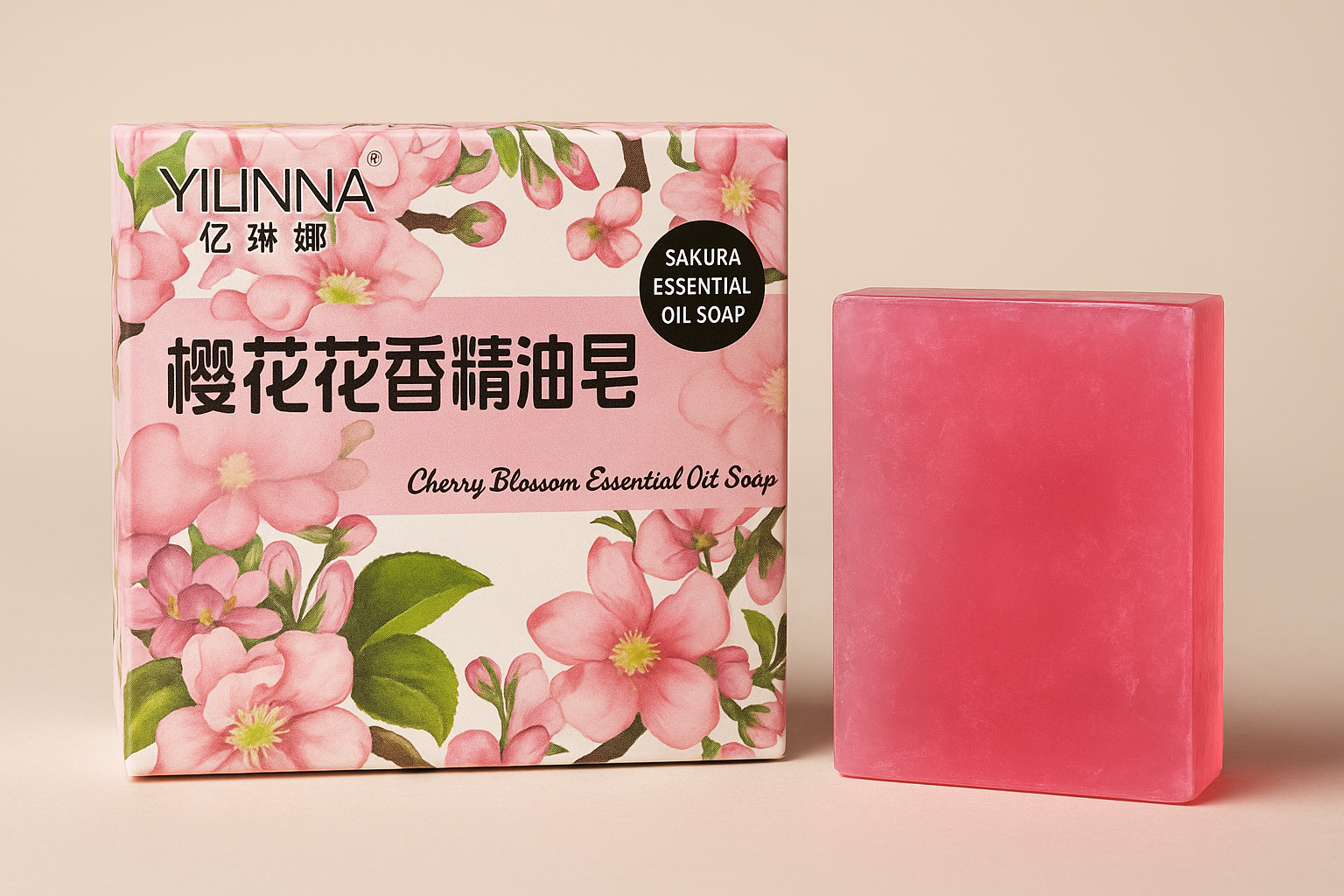 YILINNA Sakura Essential Oil Soap